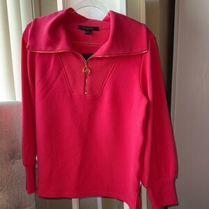 Marc New York Red Zippered Sweatshirt